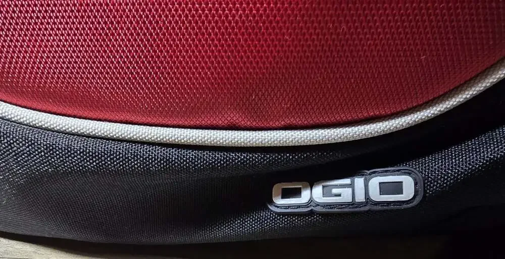 OGIO Budweiser Red/Black Backpack Zip Padded Adjustable Strap Audio Pocket